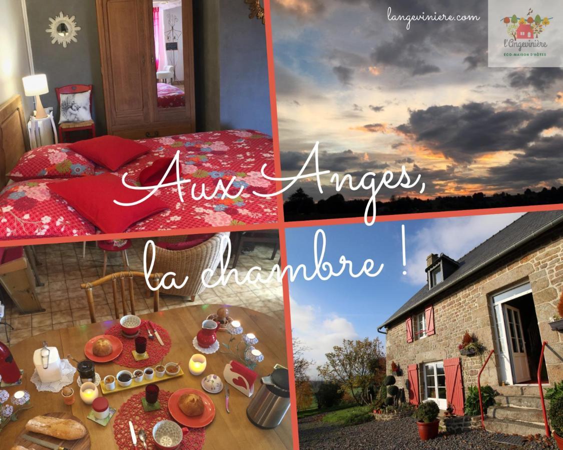 Chambre Les Anges proche Mont Saint-Michel, Maison d'hôtes l'Angevinière Esterno foto